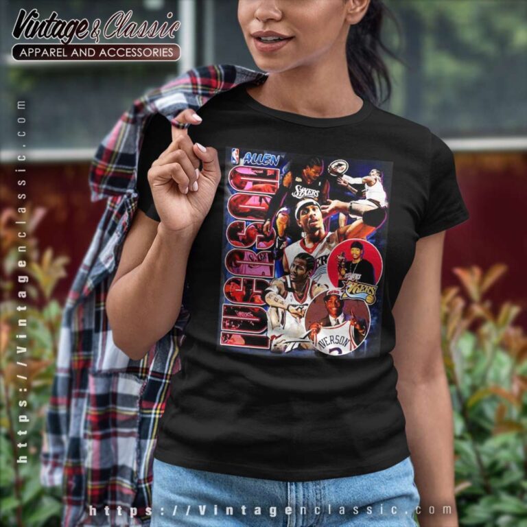 Philadelphia 76ers Allen Iverson Women TShirt Philadelphia 76ers Allen Iverson Women TShirt