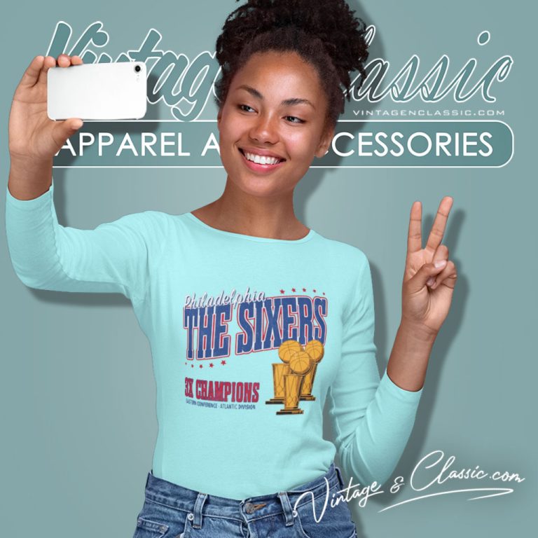 Philadelphia 76ers Basketball Players Long Sleeve Tee Philadelphia 76ers Basketball Players Long Sleeve Tee