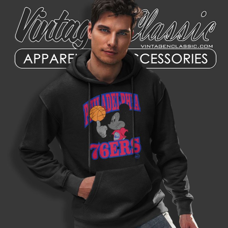Philadelphia 76ers Disney Mickey Team Hoodie Philadelphia 76ers Disney Mickey Team Hoodie