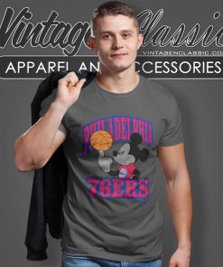 Philadelphia 76ers Disney Mickey Team T Shirt