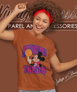 Philadelphia 76ers Disney Mickey Team Women T Shirt