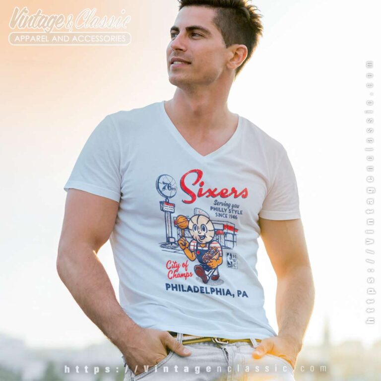 Philadelphia 76ers Philly V Neck TShirt Philadelphia 76ers Philly V Neck TShirt