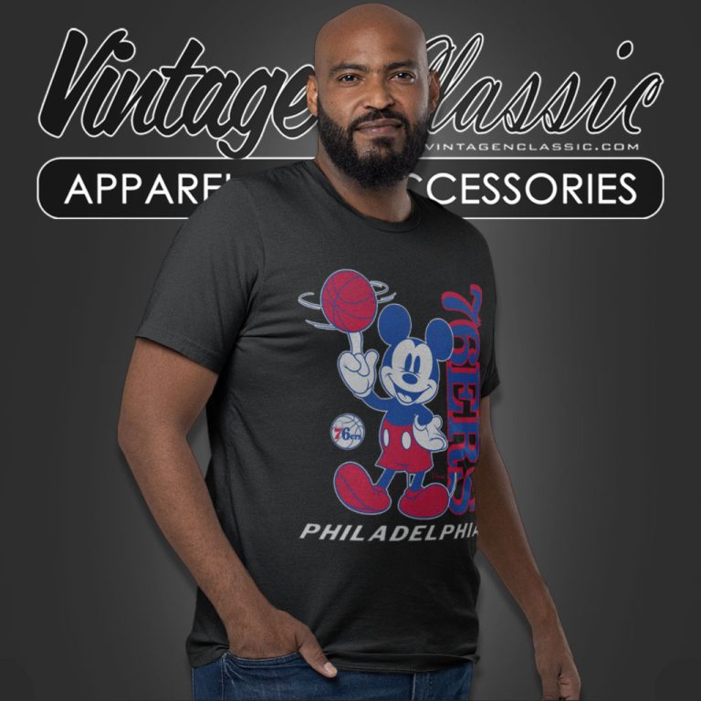 Philadelphia 76ers Shirt Junk Food Disney Vintage Mickey Baller T Shirt Philadelphia 76ers Shirt Junk Food Disney Vintage Mickey Baller T Shirt
