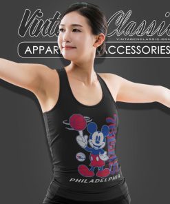 Philadelphia 76ers Shirt Junk Food Disney Vintage Mickey Baller Tank Top Racerback