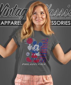 Philadelphia 76ers Shirt Junk Food Disney Vintage Mickey Baller Women T Shirt