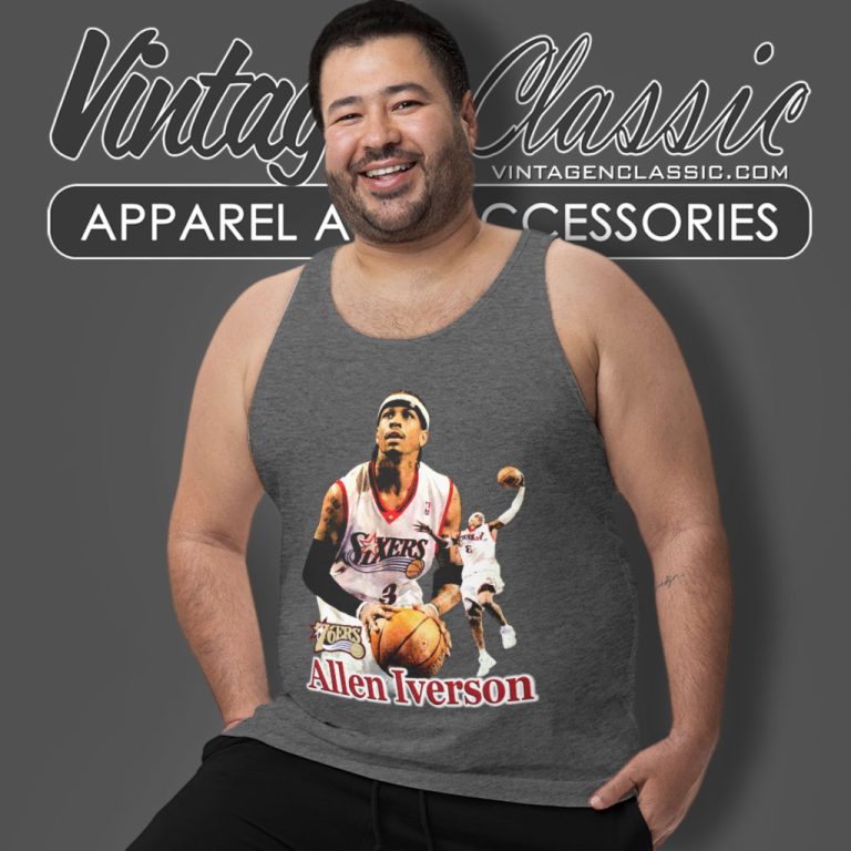 Philadelphia 76ers Shirt Nba Rare Vintage Allen Iverson 90s Ringer Tank Top Racerback Philadelphia 76ers Shirt Nba Rare Vintage Allen Iverson 90s Ringer Tank Top Racerback