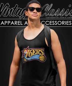Philadelphia 76ers Vintage Nba Basketball Tank Top Racerback