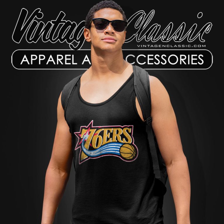 Philadelphia 76ers Vintage Nba Basketball Tank Top Racerback Philadelphia 76ers Vintage Nba Basketball Tank Top Racerback