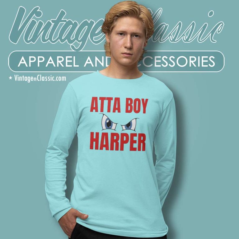 Philadelphia Baseball Atta Boy Harper Long Sleeve Tee Philadelphia Baseball Atta Boy Harper Long Sleeve Tee