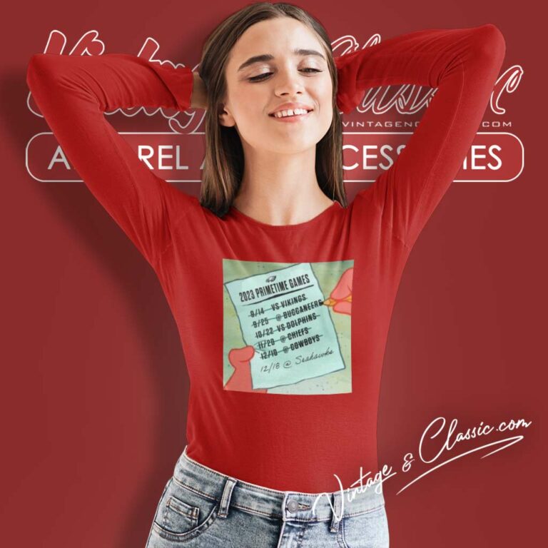 Philadelphia Eagles 2023 Primetime Games Long Sleeve Tee Philadelphia Eagles 2023 Primetime Games Long Sleeve Tee