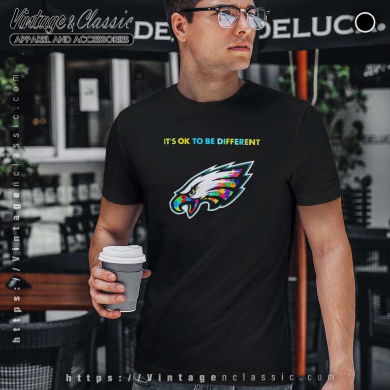 Philadelphia Eagles Autism Its Ok To Be Different Tshirt Philadelphia Eagles Autism Its Ok To Be Different Tshirt