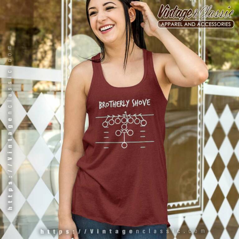 Philadelphia Eagles Brotherly Shove Tank Top Racerback Philadelphia Eagles Brotherly Shove Tank Top Racerback