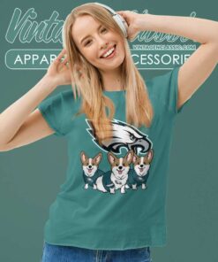 Philadelphia Eagles Corgi Champions Women TShirt