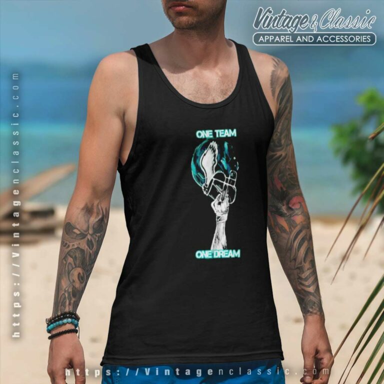 Philadelphia Eagles Football Usa One Team One Dream Tank Top Racerback Philadelphia Eagles Football Usa One Team One Dream Tank Top Racerback