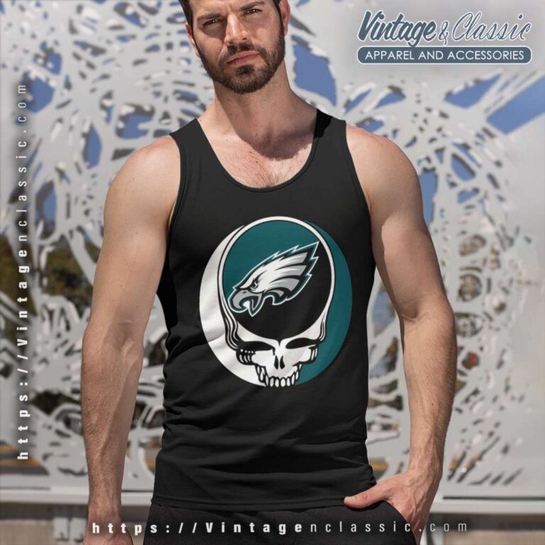 Philadelphia Eagles Grateful Dead Steal Your Face Tank Top Racerback Philadelphia Eagles Grateful Dead Steal Your Face Tank Top Racerback