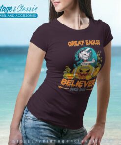 Philadelphia Eagles Great Pumpkin Halloween Shirt 6 Philadelphia Eagles Great Pumpkin Halloween Women TShirt