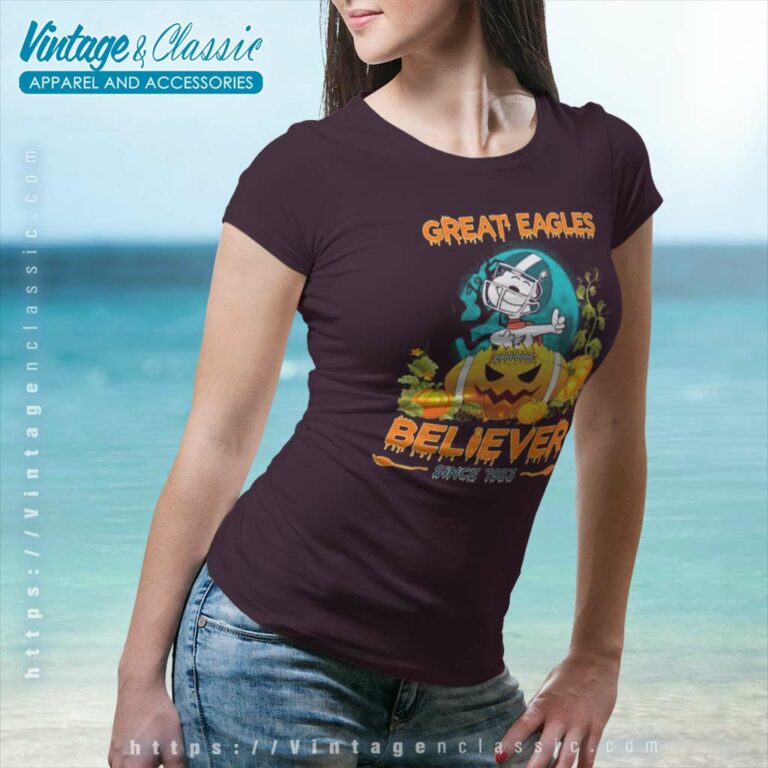 Philadelphia Eagles Great Pumpkin Halloween Women TShirt Philadelphia Eagles Great Pumpkin Halloween Women TShirt