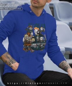 Philadelphia Eagles Horror Movies Characters Halloween Shirt Hoodie