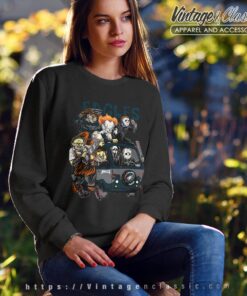 Philadelphia Eagles Horror Movies Characters Halloween Shirt Sweatshirt