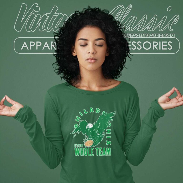 Philadelphia Eagles Jason Kelce The Whole Team Long Sleeve Tee Philadelphia Eagles Jason Kelce The Whole Team Long Sleeve Tee
