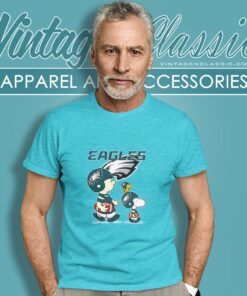 Philadelphia Eagles Lets Play Football Together Snoopy Shirt T shirt