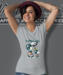 Philadelphia Eagles Lets Play Football Together Snoopy Shirt