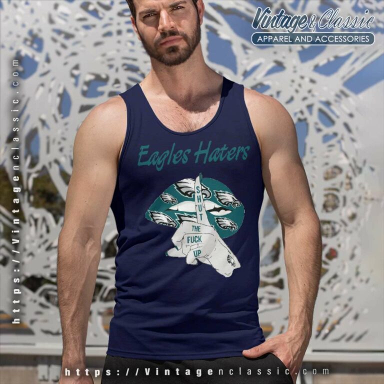 Philadelphia Eagles Haters Lips Shut the Fuck Up Tank Top Racerback Philadelphia Eagles Haters Lips Shut the Fuck Up Tank Top Racerback