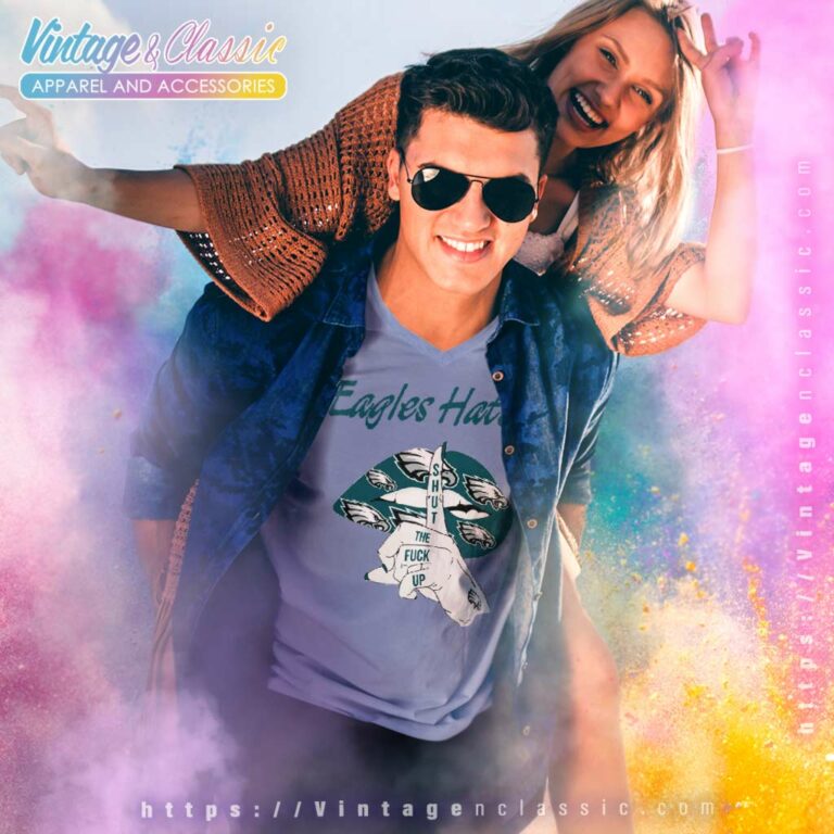 Philadelphia Eagles Haters Lips Shut the Fuck Up V Neck TShirt Philadelphia Eagles Haters Lips Shut the Fuck Up V Neck TShirt