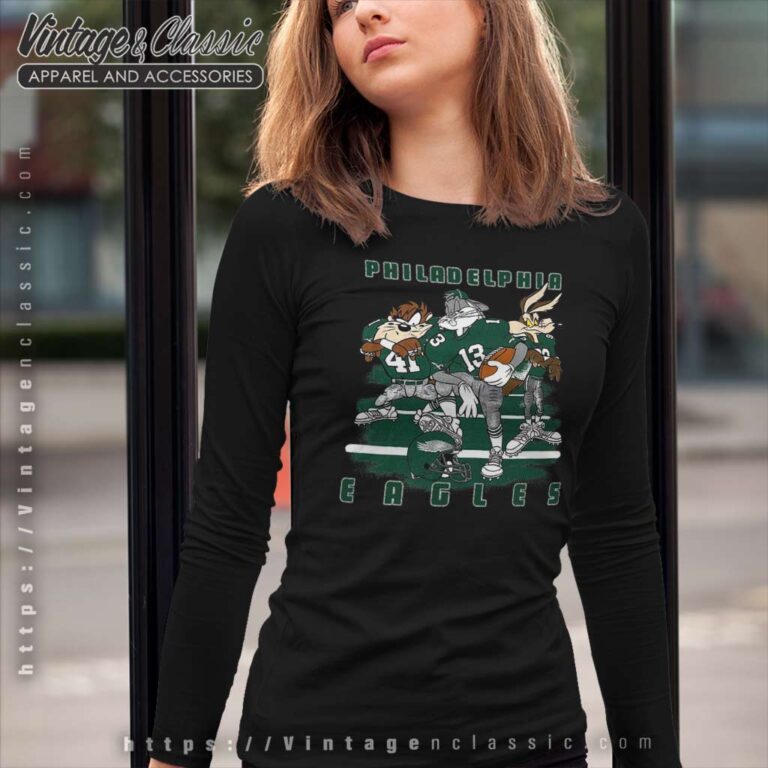 Philadelphia Eagles Looney Tunes Bugs Bunny Long Sleeve Tee Philadelphia Eagles Looney Tunes Bugs Bunny Long Sleeve Tee