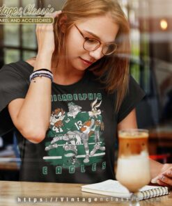 Philadelphia Eagles Looney Tunes Bugs Bunny Women TShirt