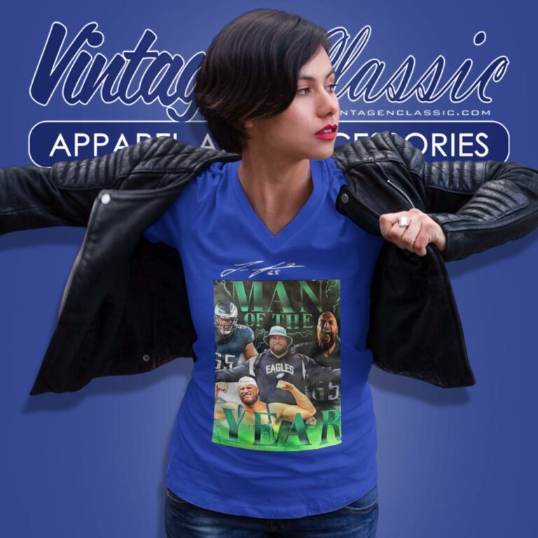 Philadelphia Eagles Man Of The Year Lane Johnson V Neck TShirt Philadelphia Eagles Man Of The Year Lane Johnson V Neck TShirt