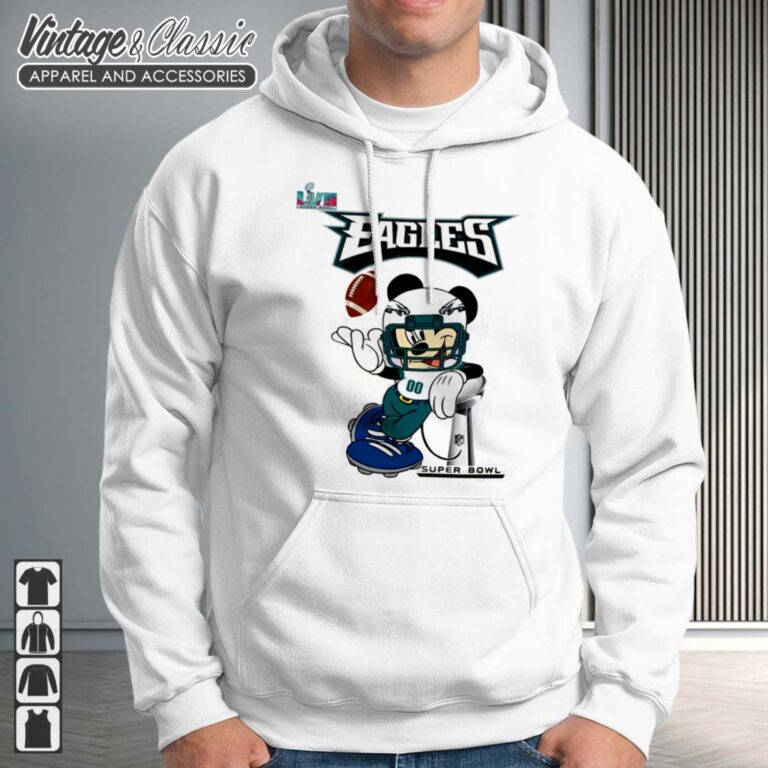 Philadelphia Eagles Mickey Mouse Super Bowl 2023 Hoodie Philadelphia Eagles Mickey Mouse Super Bowl 2023 Hoodie