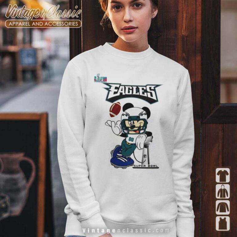 Philadelphia Eagles Mickey Mouse Super Bowl 2023 Sweatshirt Philadelphia Eagles Mickey Mouse Super Bowl 2023 Sweatshirt