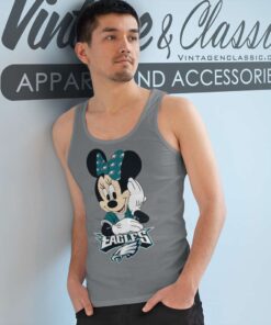 Philadelphia Eagles Minnie Mouse Tank Top Racerback