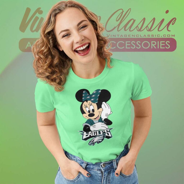 Philadelphia Eagles Minnie Mouse Women TShirt Philadelphia Eagles Minnie Mouse Women TShirt