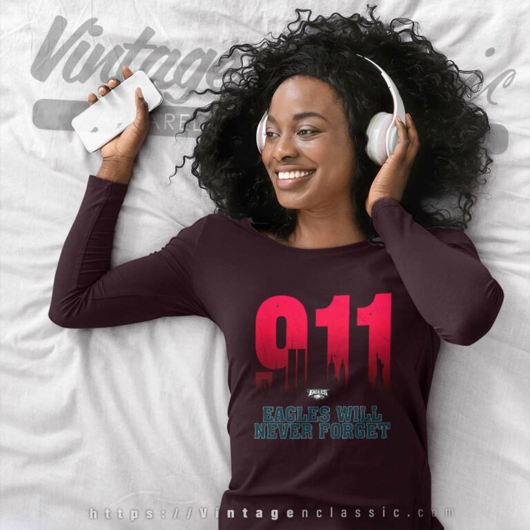 Philadelphia Eagles Nfl 911 Will Never Forget Long Sleeve Tee Philadelphia Eagles Nfl 911 Will Never Forget Long Sleeve Tee