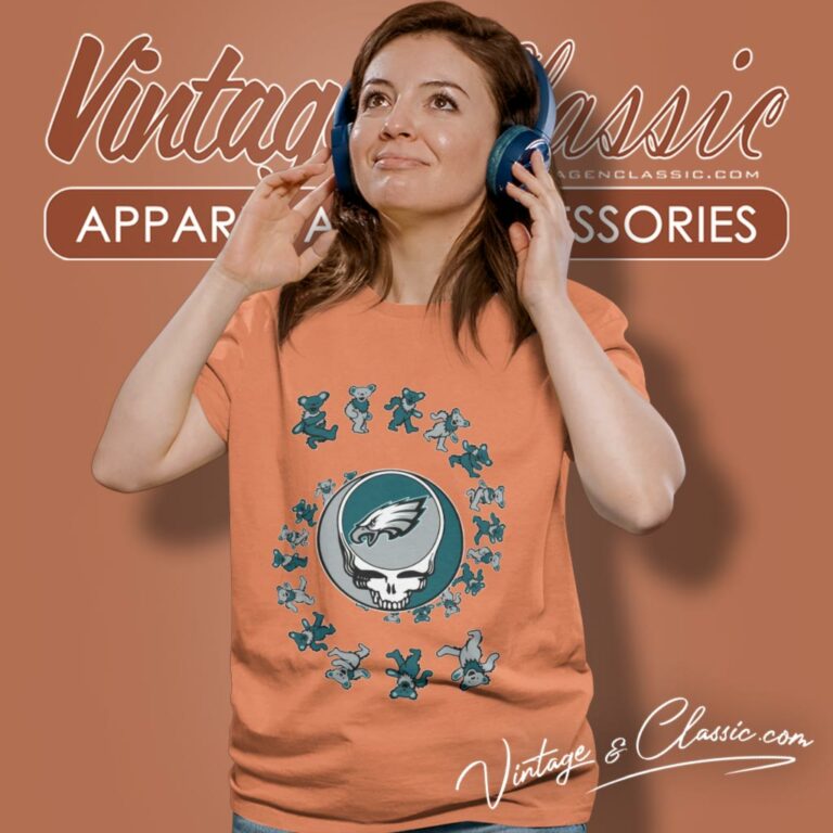 Philadelphia Eagles Nfl Grateful Dancing Bears Women T Shirt Philadelphia Eagles Nfl Grateful Dancing Bears Women T Shirt