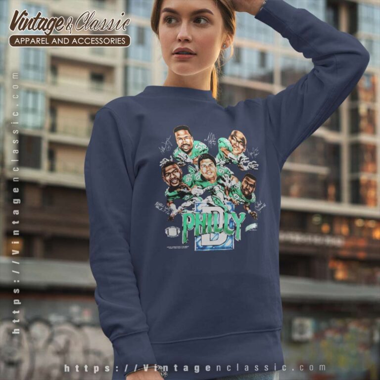 Philadelphia Eagles Philly D Caricature Sweatshirt Philadelphia Eagles Philly D Caricature Sweatshirt