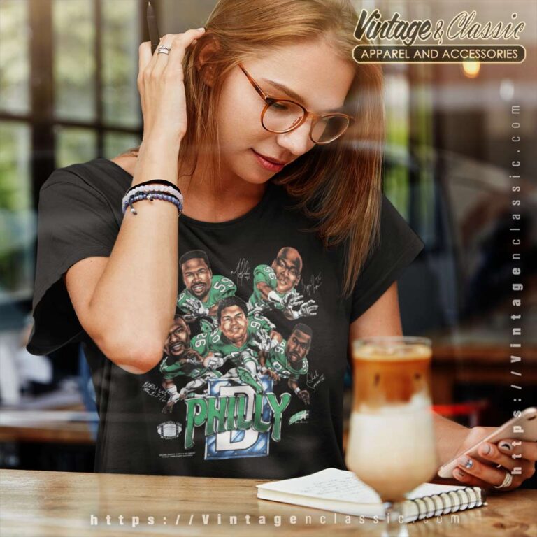 Philadelphia Eagles Philly D Caricature Women TShirt Philadelphia Eagles Philly D Caricature Women TShirt
