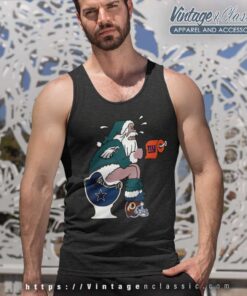 Philadelphia Eagles Santa Dallas Cowboys Toilet Tank Top Racerback