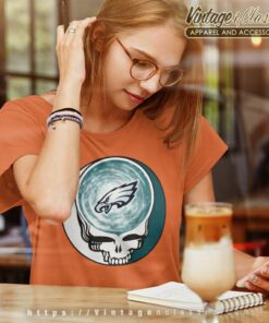 Philadelphia Eagles Shirt Nfl Grateful Dead Logo Women TShirt