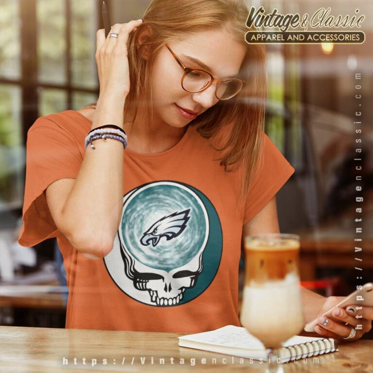 Philadelphia Eagles Shirt Nfl Grateful Dead Logo Women TShirt Philadelphia Eagles Shirt Nfl Grateful Dead Logo Women TShirt
