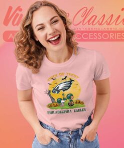 Philadelphia Eagles Shirt Snoopy Trick Or Treat Halloween Women TShirt