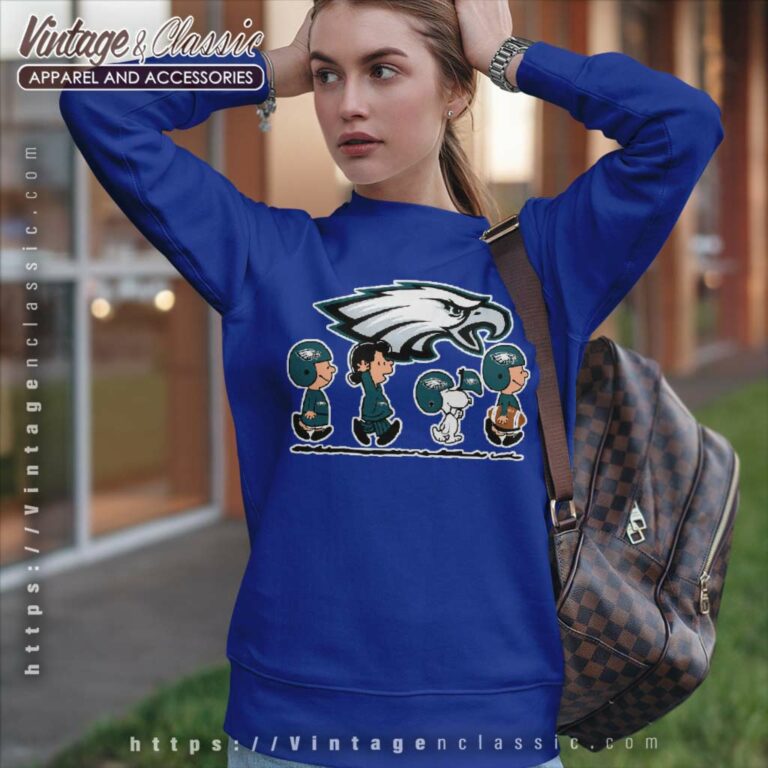 Philadelphia Eagles Snoopy And Friends Walking Sweatshirt Philadelphia Eagles Snoopy And Friends Walking Sweatshirt