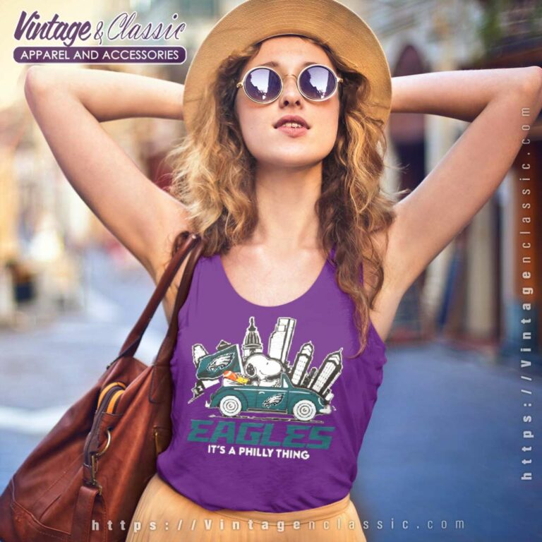 Philadelphia Eagles Snoopy And Woodstock Drive Car Its A Philly Thing Tank Top Racerback Philadelphia Eagles Snoopy And Woodstock Drive Car Its A Philly Thing Tank Top Racerback