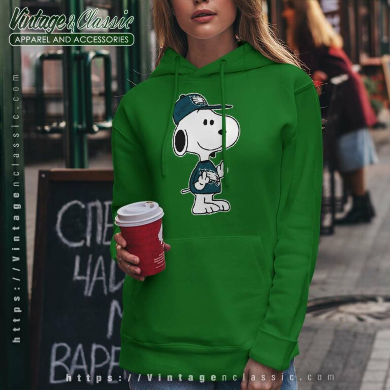 Philadelphia Eagles Snoopy Double Middle Fingers Hoodie Philadelphia Eagles Snoopy Double Middle Fingers Hoodie