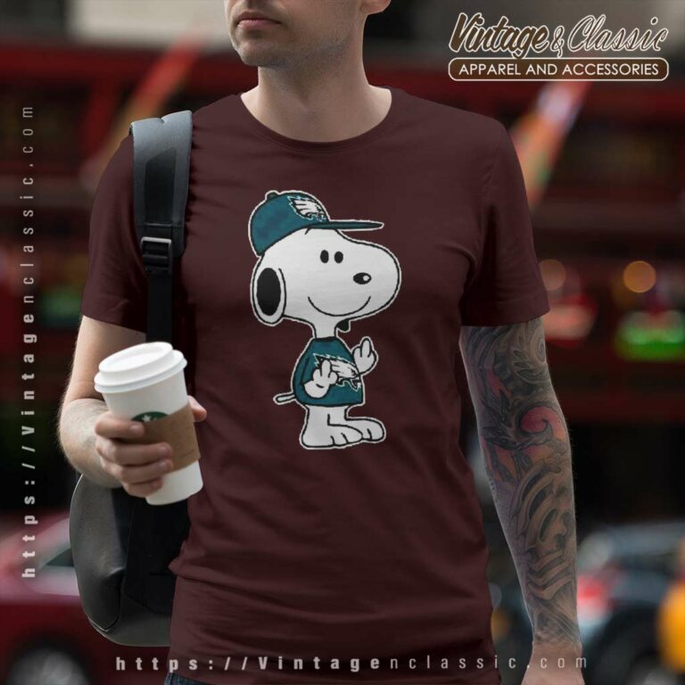 Philadelphia Eagles Snoopy Double Middle Fingers T Shirt Philadelphia Eagles Snoopy Double Middle Fingers T Shirt