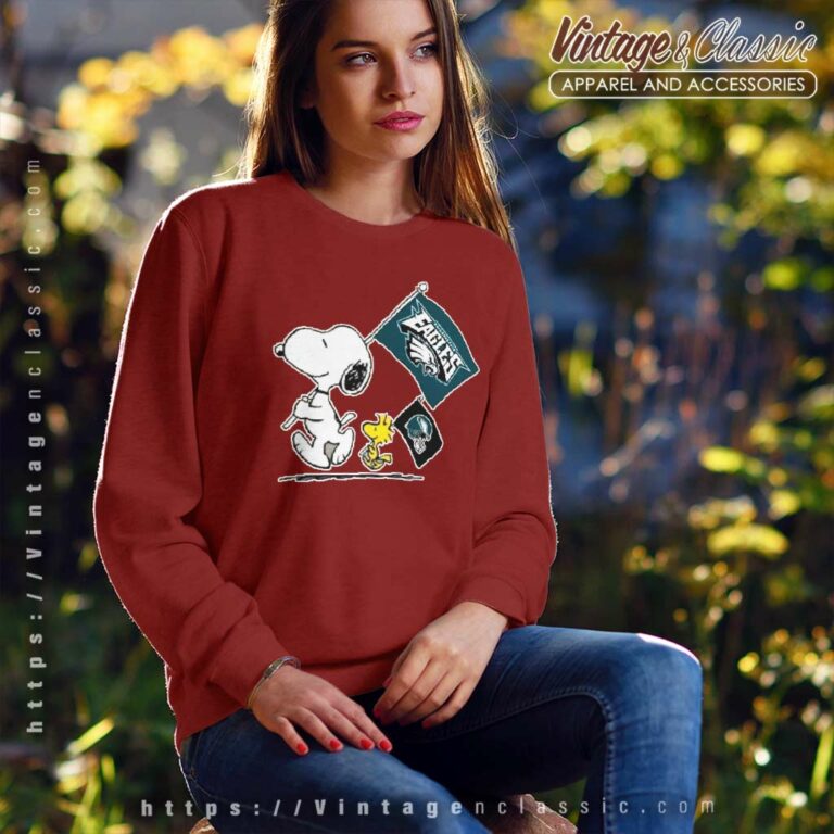 Philadelphia Eagles Snoopy Flag Sweatshirt Philadelphia Eagles Snoopy Flag Sweatshirt