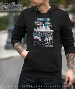 Philadelphia Eagles Squad Up Skyline Signatures Hoodie
