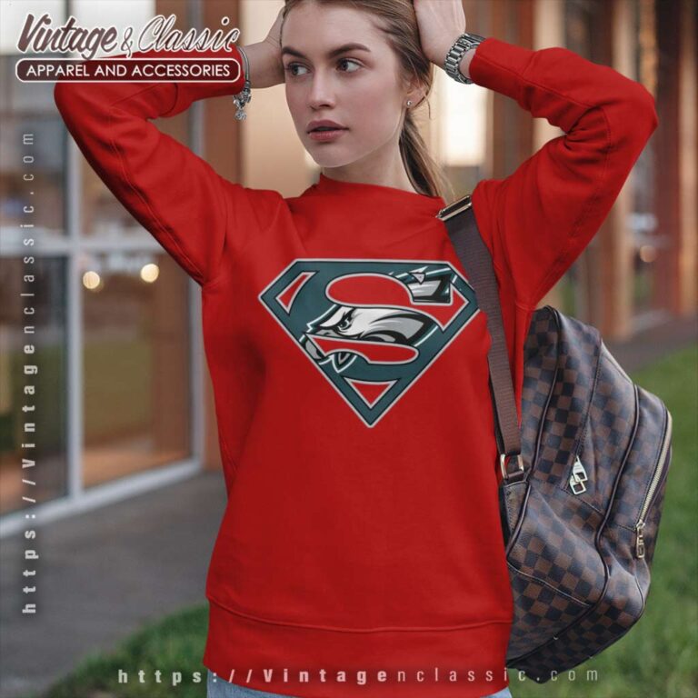 Philadelphia Eagles Superman Logo Sweatshirt Philadelphia Eagles Superman Logo Sweatshirt